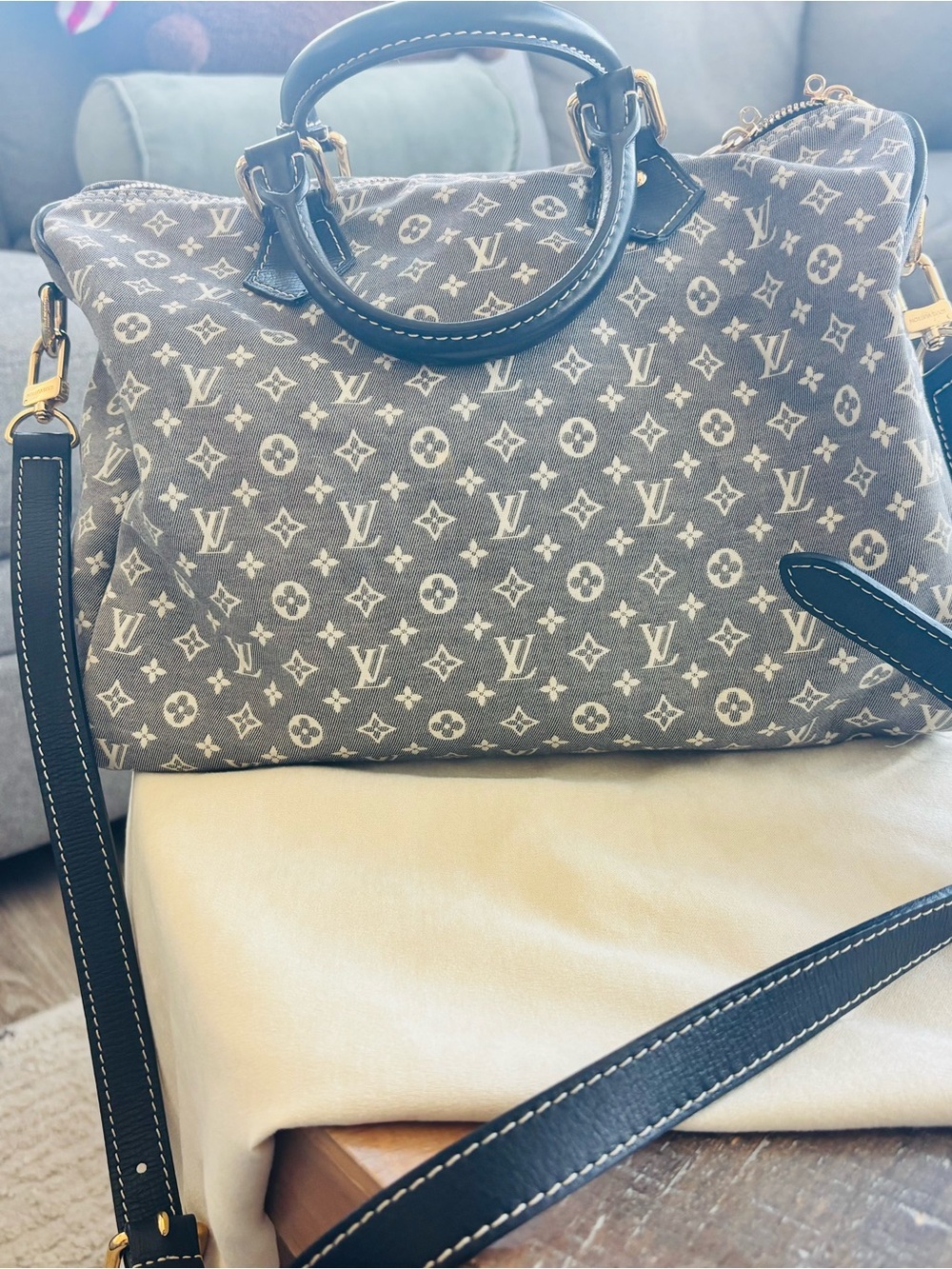 Louis Vuitton Soft Speedy 30 Bandouliere Idylle Navy